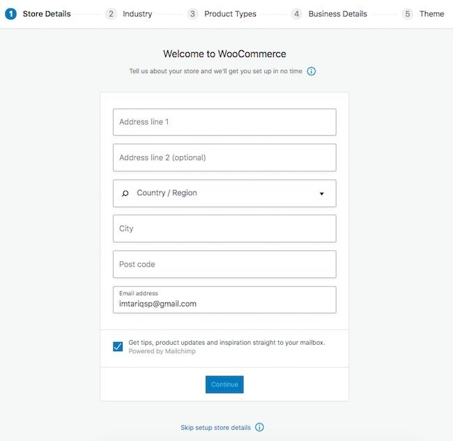 Instalando o WooCommerce
